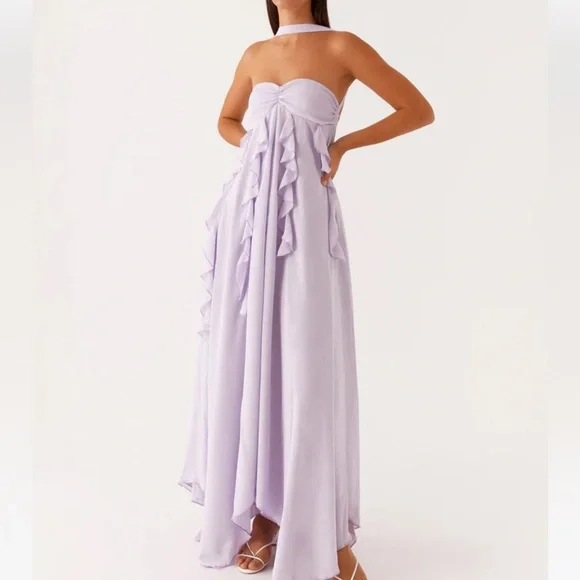 Peppermayo | Dresses | Peppermayo Purple Asymmetrical Strapless Gown | Poshmark Peppermayo | Dresses | Peppermayo Purple Asymmetrical Strapless Gown | Poshmark